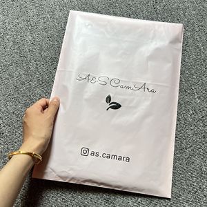 Pink <b>Waterproof</b> Self-adhesive for Bags with Custom Logo Printed Express Recycled Shipping for Clothes and <b>Socks</b> - Product Image 3
