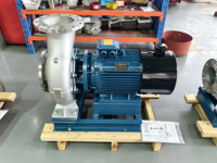 Pompa Sentrifugal Horizontal Stainless Steel Motor Tembaga Rendah Kebisingan Pompa Transfer Air Kimia Industri untuk Penanganan Cairan AC