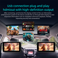 KW12 Carplay inalámbrico y Android Auto y Android OS 3 en 1 Adaptador MINI HD-port RGB Light Streaming YouTube App Store Carplay Box