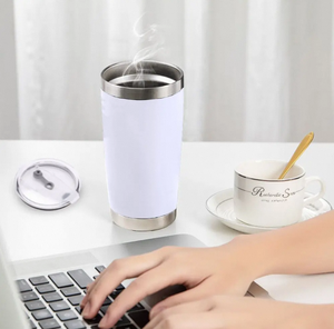 Vaso térmico VANOW de acero inoxidable de 20 oz con pajita y cepillo para viaje - Product Image 6