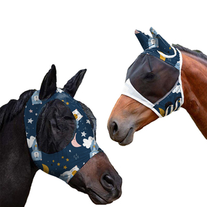낮은 MOQ 제조업체 도매 저렴한 가격에 통기성 말 관리 장비 귀 보호 메쉬 뮬 당나귀 말 플라이 마스크 - Product Image 4