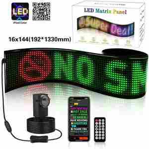 Panneau lumineux LED matriciel pour voiture et camion, écran de pare-brise, œil de démon, commande à distance par application, décoratif, électronique, DIY, 12-24V 5W - Product Image 5