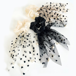 Diezi — couvre-chef en maille de perles pour femmes, accessoires de cheveux, à pois, sans métal, cordon de tête, dentelle, banderole, - Product Image 1