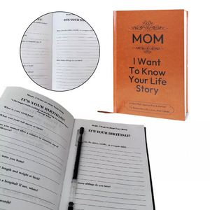 Hot Selling A5 2025 Mom's Story New Fashion Journal Leather Hardcover Guided Notebooks 100 Sheets <b>Gift</b> Wholesale - Product Image 1