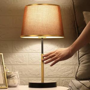 American Style Sensor Remote Control Table <b>Lamp</b> Light Luxury Chinese Retro Design Nordic Simple Elegant <b>Bedroom</b> Side <b>Lamp</b> <b>for</b> - Product Image 3