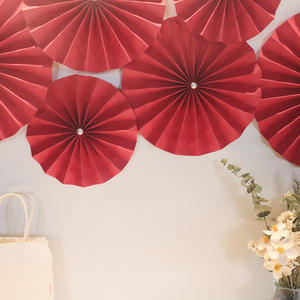 Guirlande en <span class=keywords><strong>papier</strong></span> rose avec motifs roses, objets artisanaux pour mariage, fête d'anniversaire, décoration de maison - Product Image 5