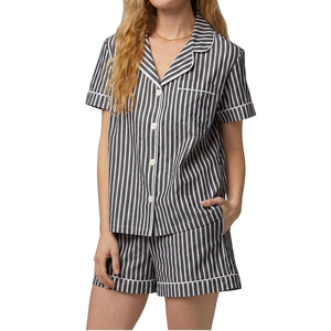 Women <b>Pyjamas</b> Organic Cotton Pajama Set Pure Cotton Women's Sleep Wear Womens Two Piece Sleep Shorts Sets - Product Image 2