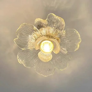 Petalo arte creativa francese retrò lampada da soffitto pendente per corridoio d'ingresso - Product Image 1