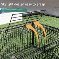 Piège à oiseaux pliable en métal blanc galvanisé de différentes tailles