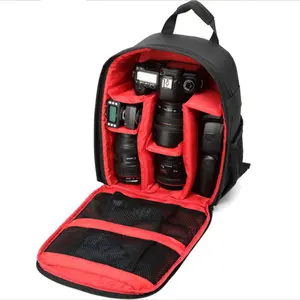 带可拆卸隔层的相机背包、数码单反相机、适用于索尼佳能尼康的防水相机盒、三脚架