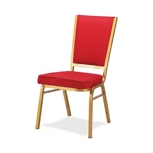 畅销流行模型铁框架椅子可叠放宴会用椅子