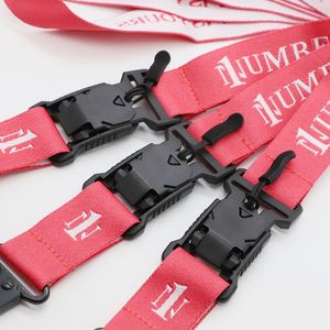 Custom Woven Fabric Neck Strap Heavy Duty Quick Release Buckle Metal Hook Keychain <b>Lanyards</b> Jacquard <b>Lanyards</b> - Product Image 3
