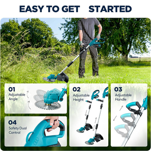Cordless elettrico stringhe Trimmer a <span class=keywords><strong>batteria</strong></span> tagliaerba a filo di qualità da te - Product Image 3