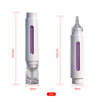 Cosmétiques et produits de soin de la peau, flacons en plastique PET, matériaux écologiques PETG, 10 ml, impression à l'écran, flacon d'emballage cosmétique