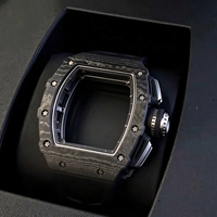 1103 Luxus-Geschenkuhr für Herren, Flyback-Chronograph, Automatikwerk, Skelett-Zifferblatt, Titangehäuse, Carbonfaser-Uhr