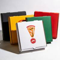 Boîte à pizza pliable écologique de qualité alimentaire personnalisée avec logo, boîte en papier kraft pour pizza, 6/8/9/12/16 pouces