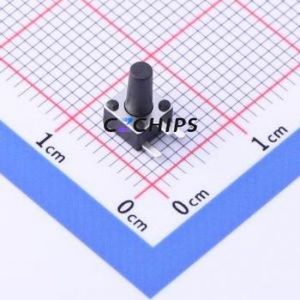 TC-1150DL-8.0H-160 Tactile Switch Through hole Switch Single Pole Single Throw Round Button 1.6N Right Angle Insert - Product Image 1