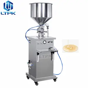 Vertical Mayonnaise Gel Cream Candle Wax Viscous Liquid Paste Filling Machine with Mixing and Heating
