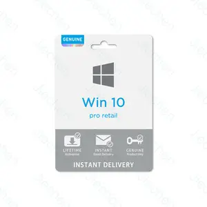 Clave de activación Win 10 Pro genuina 100% en línea Win 10 Key Win 10 Digital Key enviar por página de chat Ali