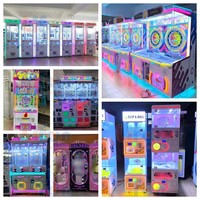 Machine à griffes d'arcade commerciale personnalisée Lifun pour jouets en peluche pour enfants, avec fonction de capture de poupées et de cadeaux, et accepteur de pièces et de billets