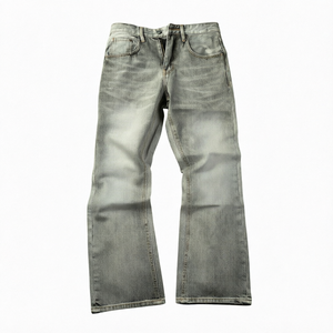 RNSHANGER <b>Mens</b> Jeans Autumn Slim <b>Tie</b> Dye Stonewashed Hole Brick <b>Red</b> Denim Straight Vintage Streetwear Fashion Casual Trousers - Product Image 1