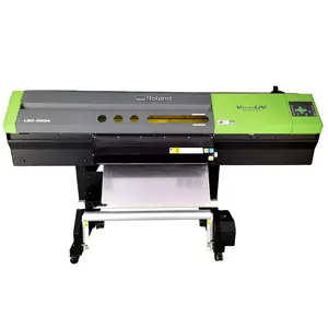 Impresora Roland usada en 4 colores, máquina de impresión UV Versa LEC-300A/LEC300, cortador para planta de fabricación