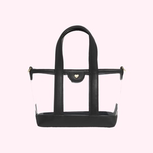 Sac à main transparent multi-couleurs personnalisé pour femme, poignées en PU+PVC, fermeture à glissière, bandoulière réglable, mini sac fourre-tout pour tous les jours - Product Image 4