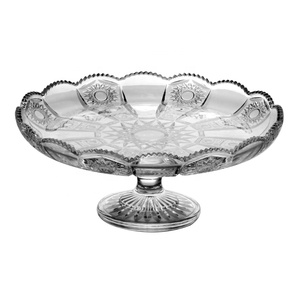 Bol à fruits en verre plaqué or, bol en verre sur <span class=keywords><strong>pied</strong></span>, bol en verre de taille moyenne - Product Image 5