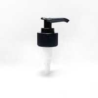 Tête de pompe filetée noire intégrée en gros pour fabricants, pompe à lotion en plastique pour bouteilles de désinfectant pour les mains, shampoing et après-shampoing
