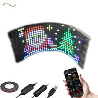 Pantalla LED para Automóvil con Conversión de Divisas en Tiempo Real, Letrero Flexible RGB para Viajes de Negocios Globales, Señalización Digital y Pantallas
