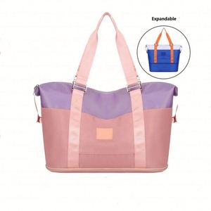 Bolsa Deportiva Grande de Oxford Negra para Fin de Semana, Personalizada, Impermeable, para Viajes, Gimnasio y Fitness, con Logotipo, Estilo Moderno, Cierre de Cremallera - Product Image 1