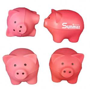 Pelota Antiestrés de PU con Forma de Cerdo, Pelotas Antiestrés Promocionales Económicas con Forma de Cerdo, Pelotas Antiestrés Personalizadas con Logotipo - Product Image 6