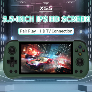 เครื่องเล่นเกมพกพา X X53 หน้าจอ IPS 5.1 นิ้ว ความละเอียด 800*480 หน่วยความจำในตัว 8GB เกมเรโทรในตัว รองรับการเชื่อมต่อ AV ออกสัญญาณทีวี รองรับการ์ด TF ขยายความจุได้ ฟังก์ชั่นหลากหลาย - Product Image 4