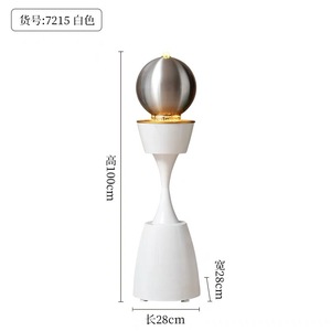 Fuente de agua interior de lujo con retroiluminación, bola eléctrica redonda de Feng Shui decorativa para sala de estar o balcón - Product Image 4
