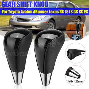 หัวเกียร์รถยนต์แบบเจาะรู ทำจากหนัง PU จำนวน 1/2/4 ชิ้น สำหรับ Toyota Corolla Camry และ Lexus IS GS LS RX ES - Product Image 1