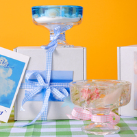Soleil sur la plage Blue Sea Candle Cup Ocean Wind Beach Shells Forme unique Jelly Wax Bougie parfumée Décoration