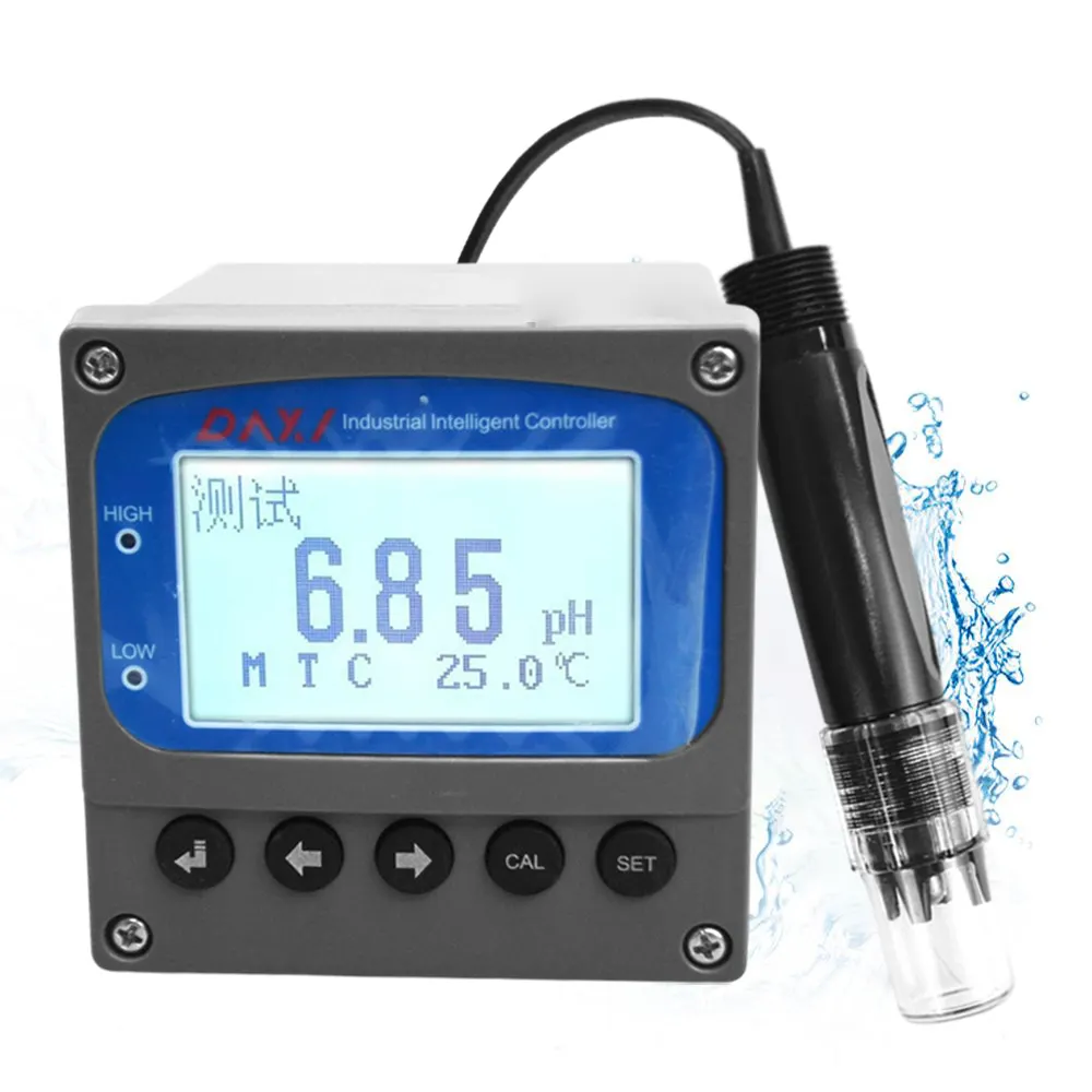 RS485 Swimming Pool Orp Meter Analyzer Instruments Controller Measurement Medidor De Water Quality pH Sensor 4-20 mA pH Meter