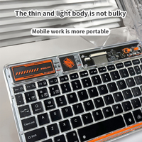 Clavier sans fil BT ultra fin à 78 touches, rechargeable, silencieux, pour PC, Mac, iPad, iPhone, Android, Windows
