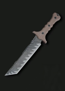 Cuchillo Táctico de Supervivencia y Caza Personalizable ML M17 DIY OEM con Mango G10 y Hoja Recta de Acero Inoxidable - Product Image 3
