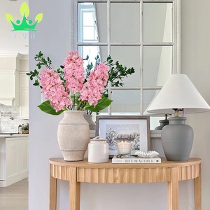 Flores artificiales de hortensia, tallos de hortensia panicled de tacto Real, hortensias de cono <span class=keywords><strong>rosa</strong></span> para jarrón alto, arreglos florales para el hogar - Product Image 2