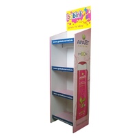 Présentoir de sol portable personnalisé en carton écologique pour PDV, présentoir de vente au détail pour bonbons, présentoir de magasin recyclable
