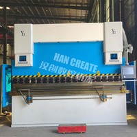 Presse plieuse hydraulique CNC NC DE15 CybTouch12 à 4+1 axes pour tôles d'acier doux 2m 2.5m 3.2m 4m 6m 8m