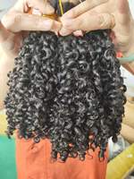 Rambut Asli Manusia 100% Bundel Rambut Asli Manusia untuk Kepang Tersedia Berbagai Warna Harga Tersedia Sesuai Permintaan Grosir