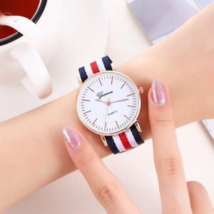 <span class=keywords><strong>Geneva</strong></span>-reloj de cuarzo de platino para hombre, cronógrafo con correa de aleación de nailon, informal, a la moda, marca de lujo, gran oferta - Product Image 6