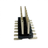 Connecteur mâle double rangée 2*7P 14P à montage en surface, personnalisable, 1,27 mm, contact en cuivre, nylon, angle droit, pour PCB