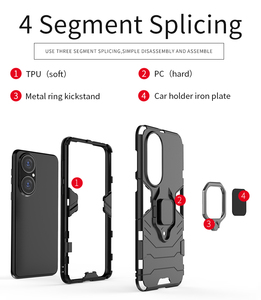 Funda Protectora para Teléfono con Anillo Magnético de Lujo Personalizada, a Prueba de Golpes y Polvo, con Soporte para Coche, para <span class=keywords><strong>P50</strong></span>, para 12 <span class=keywords><strong>Pro</strong></span> <span class=keywords><strong>Max</strong></span>, para A10s - Product Image 2