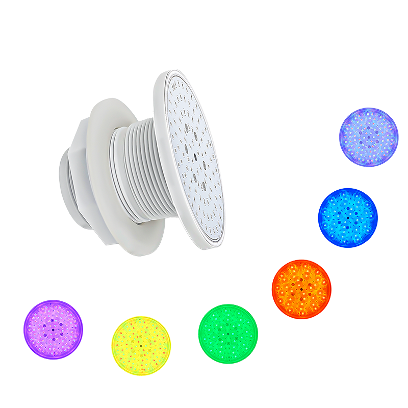 Refined 12V RGB LED Swimming Pool Light 6W White Mini Underwater Step Light Bulb PC IP68 1-1/2 2 Inch Landscape Pool Light