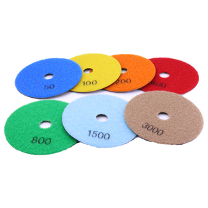 Set di tamponi lucidanti a diamante in granito a secco in pietra di marmo a secco da 5 pollici per quarzo in marmo di granito - Product Image 3