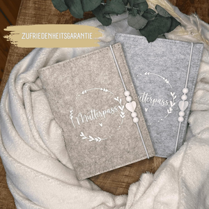 Cao cấp bền tự nhiên cảm thấy handmade thai sản log bảo vệ mutterpass bìa cho Đức phụ nữ mẹ tiêm chủng giấy chứng nhận - Product Image 5