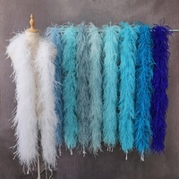 Groothandel Moyang 5-laags lange struisvogelveren sjaal omslagdoek voor dames feest/bruiloft decoratie multicolor op maat